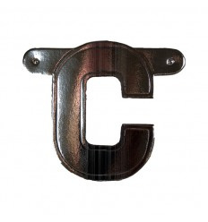 Banner letter C  Zilver 1 pcs