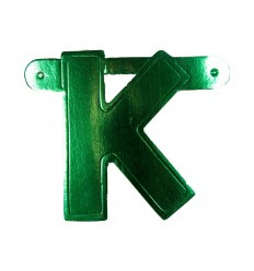 Banner letter K  Groen 1pcs