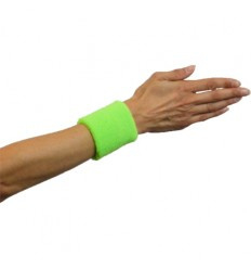 Polsband 2 stuks Neon geel
