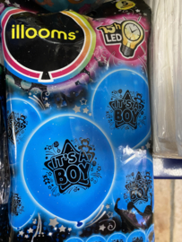 Ballonnen 5 stuks It's a boy 15 h led