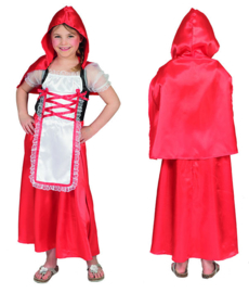 Classic Red Riding Hood dress cape maat 104