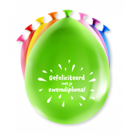 Balloons - Zwemdiploma 8 pcs