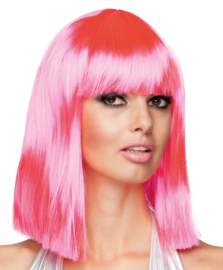 Dance Wigs Neon Pink