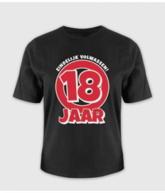 Verkeer T-shirt 18 jaar one size