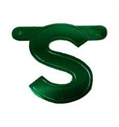 Banner letter S Groen 1 pcs