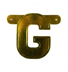 Banner letter G Goud 1 pcs