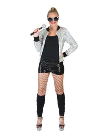 Bomber jas zilver one size