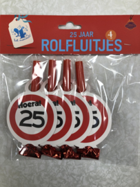 Verkeer 4 rolfluitjes 25 jaar