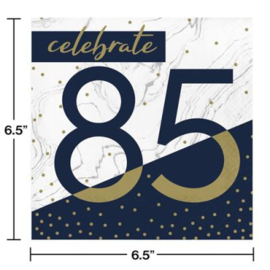 Servetten 85  jaar 16 stuks