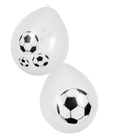 Balloons Football 6 pcs set 25 cm doorsnede