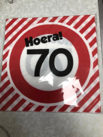 Servetten 70 jaar 20 stuks
