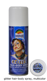 Multi gliter hair spray