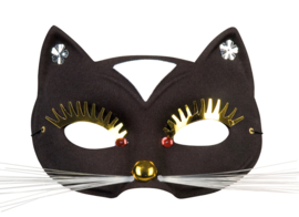 oogmasker kat zwart