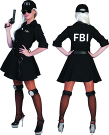 FBI Agent Woman Dress belt cap maat 36/38