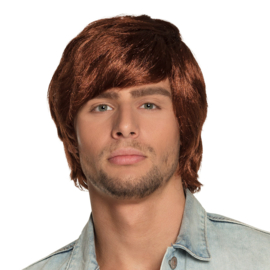 Pruik Tyler bruin