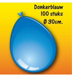 Ballonnen Donker Blauw 100 stuks