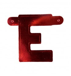 Banner letter E  Rood 1 pcs