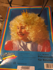 Prinzessin pruik voor kinderen