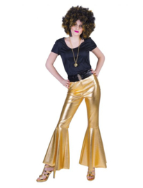 Disco fever pants gold maat 40/42