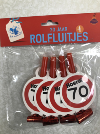 4 rolfluitjes 70 jaar