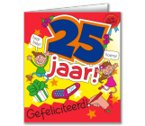 Verjaardagskaart 25 jaar