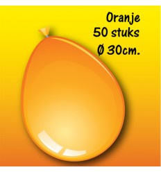 Ballonnen Oranje 50 stuks