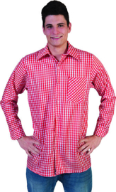 Checkers Shirt Red/White maat 48/50