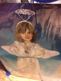 Engel Halo,dress,wings maat 7-9 jaar