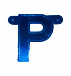 Banner letter P Blauw 1 pcs