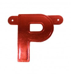 Banner letter P Rood 1 pcs