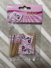 Cocktail prikkers ooievaar