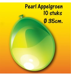 Pearl Appelgroen Ballonnen 10 stuks