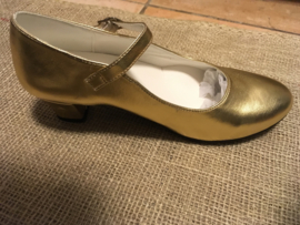 Meisje schoen Goud met hak maat 28