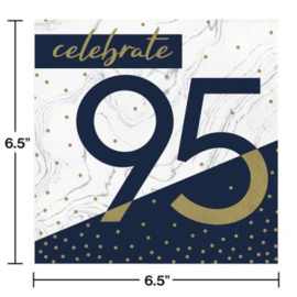 Servetten 95 jaar 16 stuks