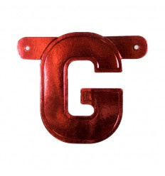 Banner letter G Rood 1 pcs