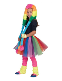 Rainbow Skirt Girl one size