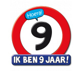 Ik ben 9 jaar deurbord