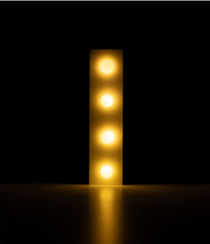 light Letter I