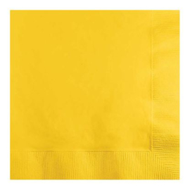 Servetten 33x33 cm Yellow