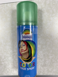 Green hair spray