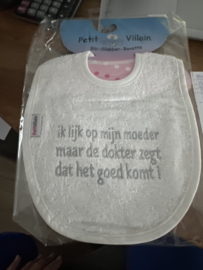 Slab. Ik lijk op mijn moeder maar de dokter zegt dat het goed komt wit/grijs