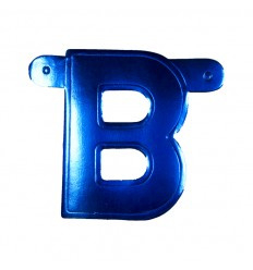 Banner letter B Blauw 1 pcs