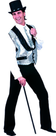 Show Biz Vest Silver maat 56/58