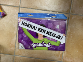 Spandoek hoera een meisje