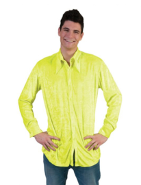 Shirt neon Yellow maat 48/50