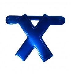 Banner letter X  Blauw 1 pcs