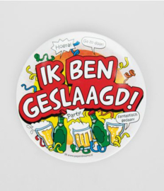 ik ben geslaagd button