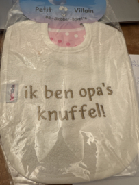 Slab. ik ben Opa's knuffel Creme/bruin
