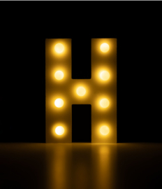 light Letter H
