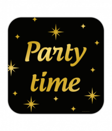 Classy Groot bord Party Time voor op het raam of voordeur